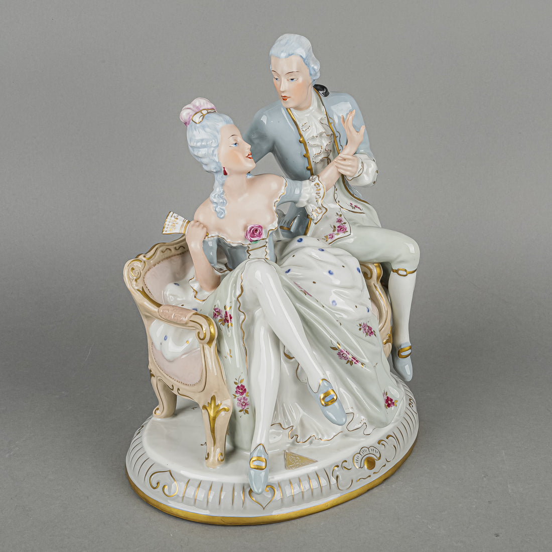 RDUX Figural Grouping Seated Courting Couple