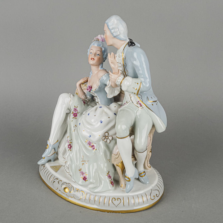 RDUX Figural Grouping Seated Courting Couple