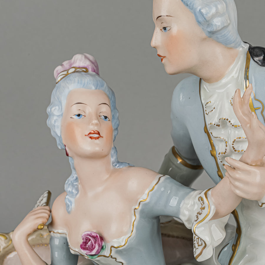 RDUX Figural Grouping Seated Courting Couple
