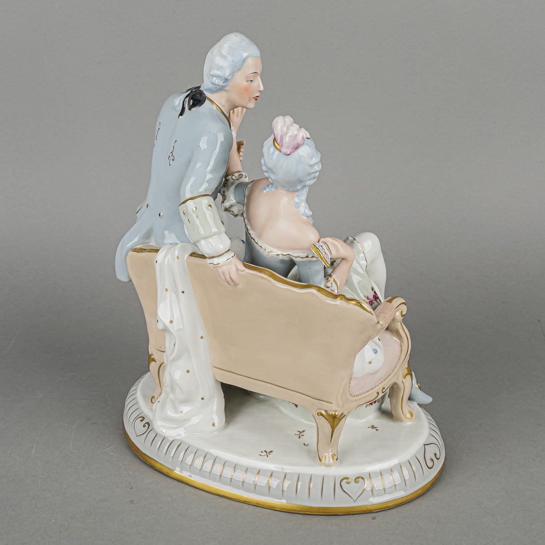 RDUX Figural Grouping Seated Courting Couple