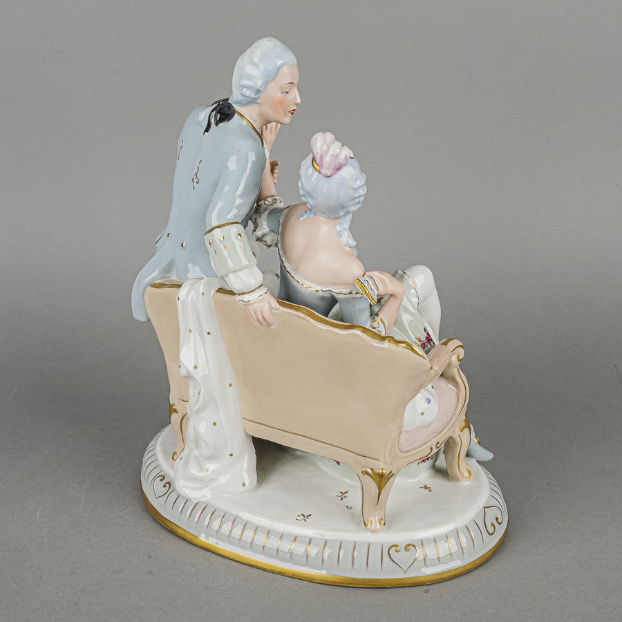 RDUX Figural Grouping Seated Courting Couple