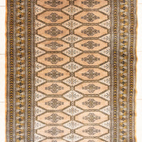 Hand Knotted Wool Bokhara Style Rug         76"x49"