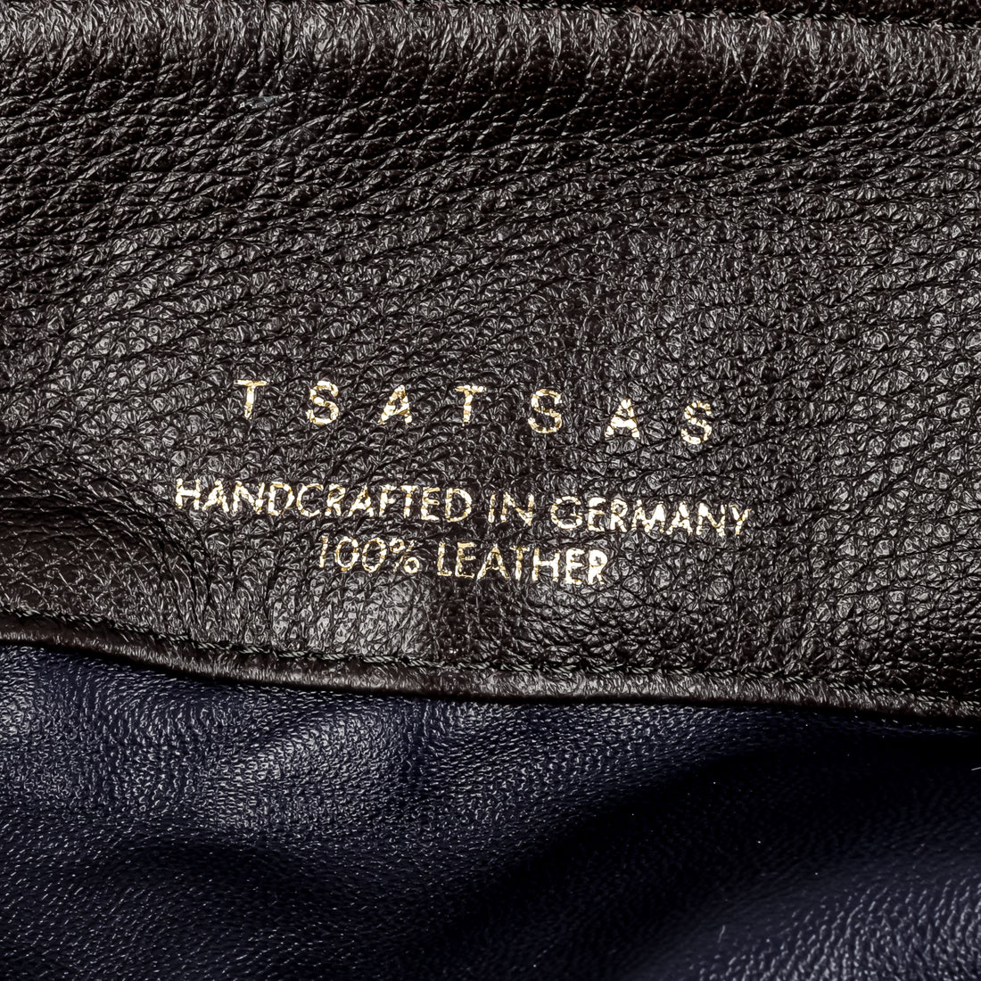 TSATSAS "Meral" Dark Brown Leather Handbag