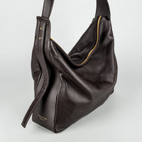 TSATSAS "Meral" Dark Brown Leather Handbag