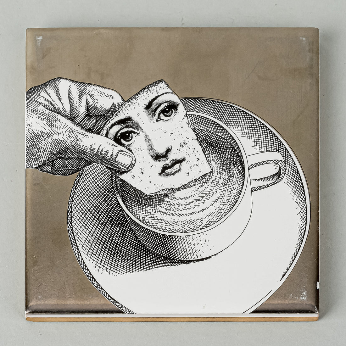 FORNASETTI Tema E Variazioni Ceramic Tiles Set Of 10