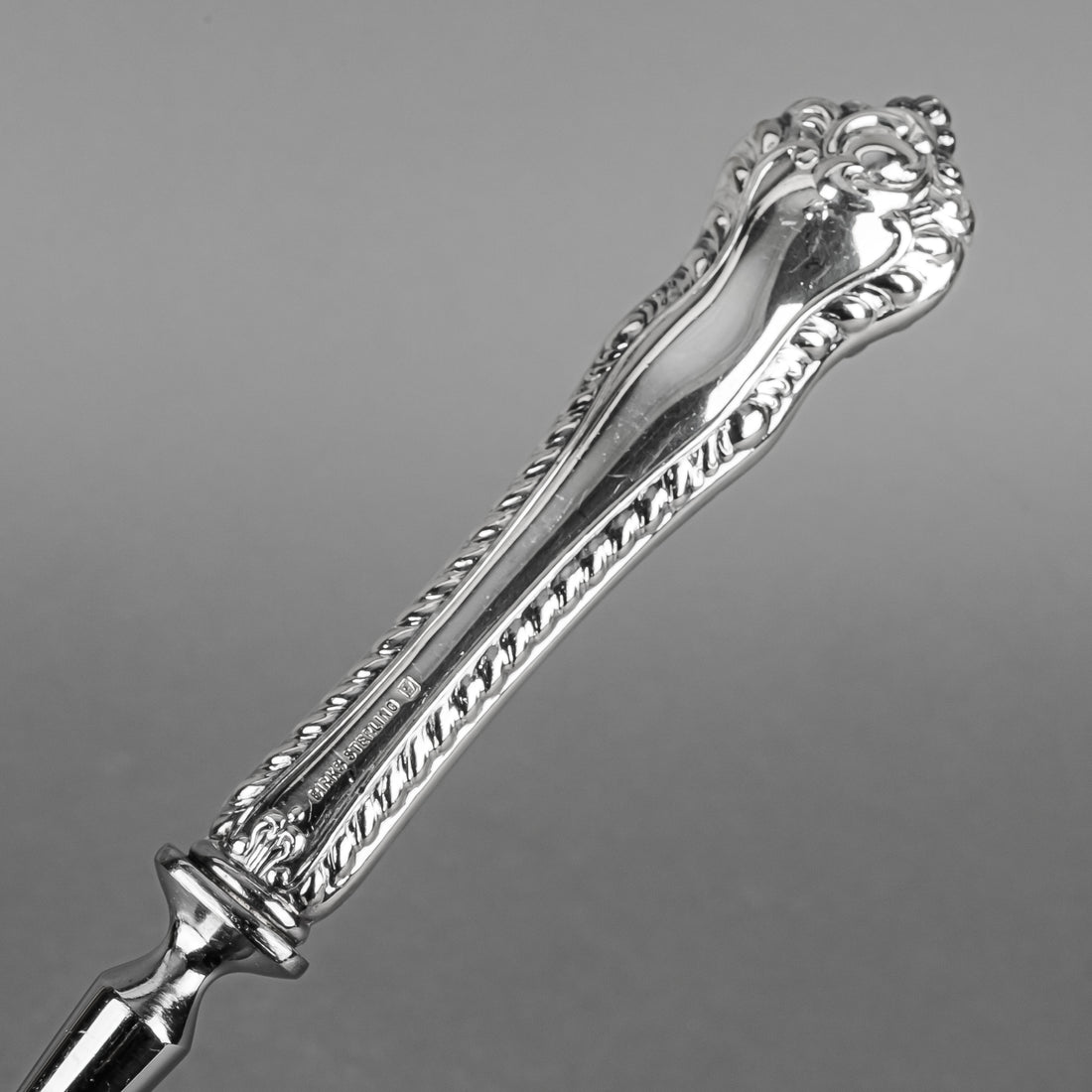 BIRKS Gadroon Sterling Handle Stainless Steel Carving Set 2 Pieces