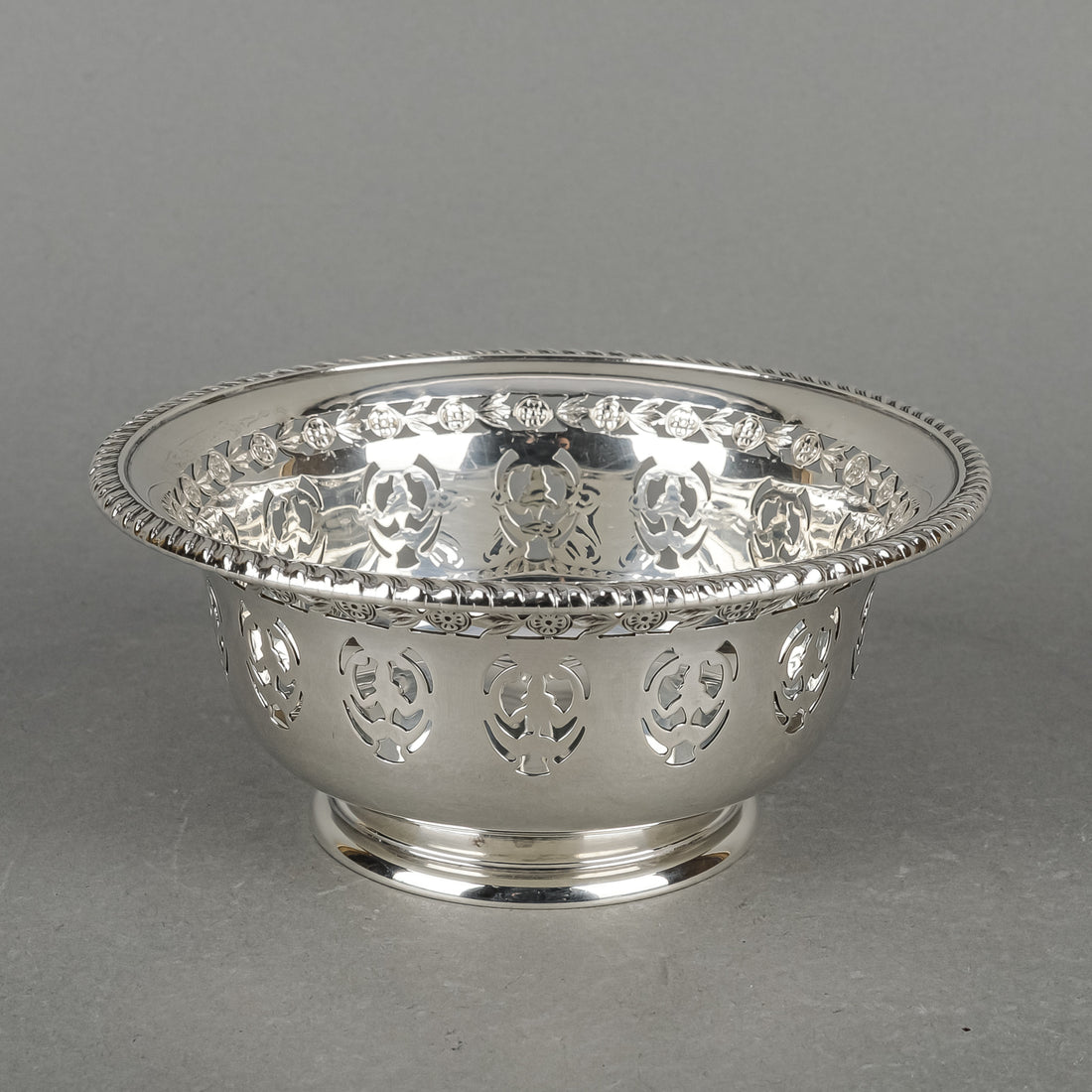 BIRKS Sterling Pierced Footed Bowl