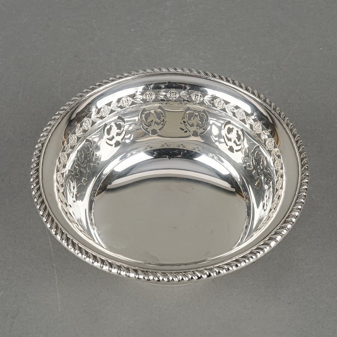 BIRKS Sterling Pierced Footed Bowl