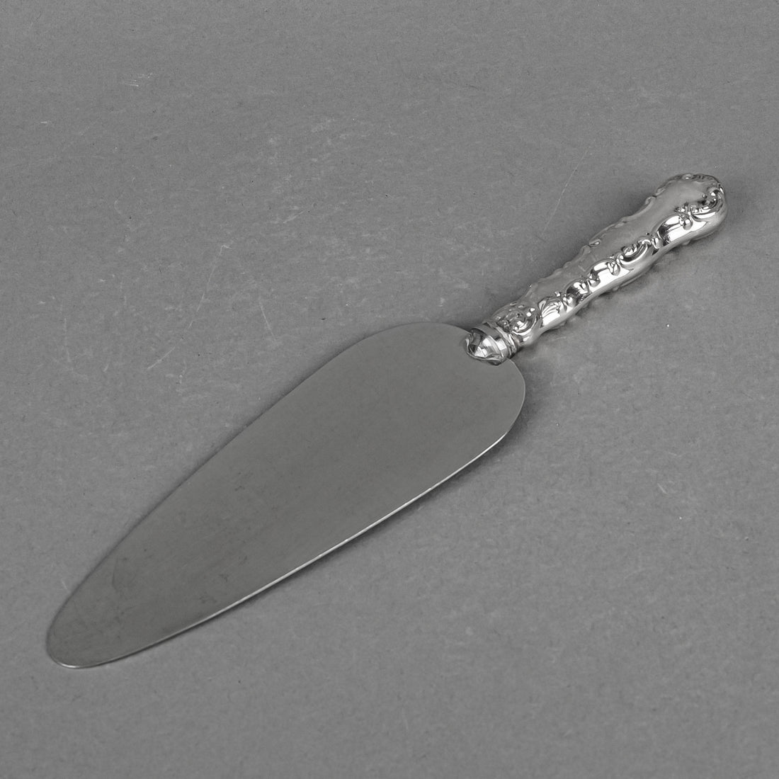 BIRKS Louis XV Sterling Handle Stainless Steel Dessert Server