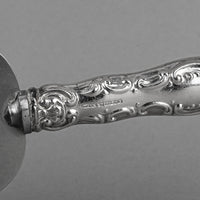 BIRKS Louis XV Sterling Handle Stainless Steel Dessert Server