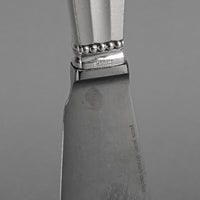 GEORG JENSEN Acorn Sterling Handle Stainless Steel Cake Knife