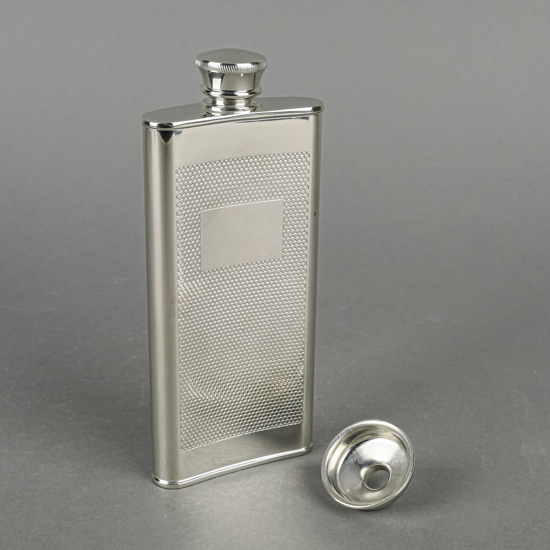 ROYAL SELANGOR Pewter Hip Flask With Funnel