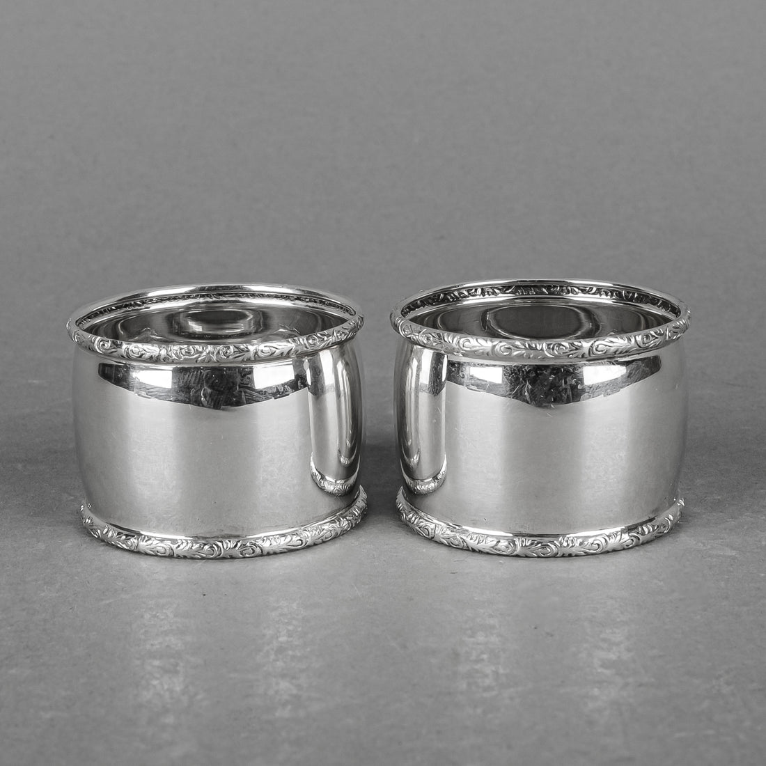 BIRKS Sterling Napkin Rings Set Of 2 - No Monogram