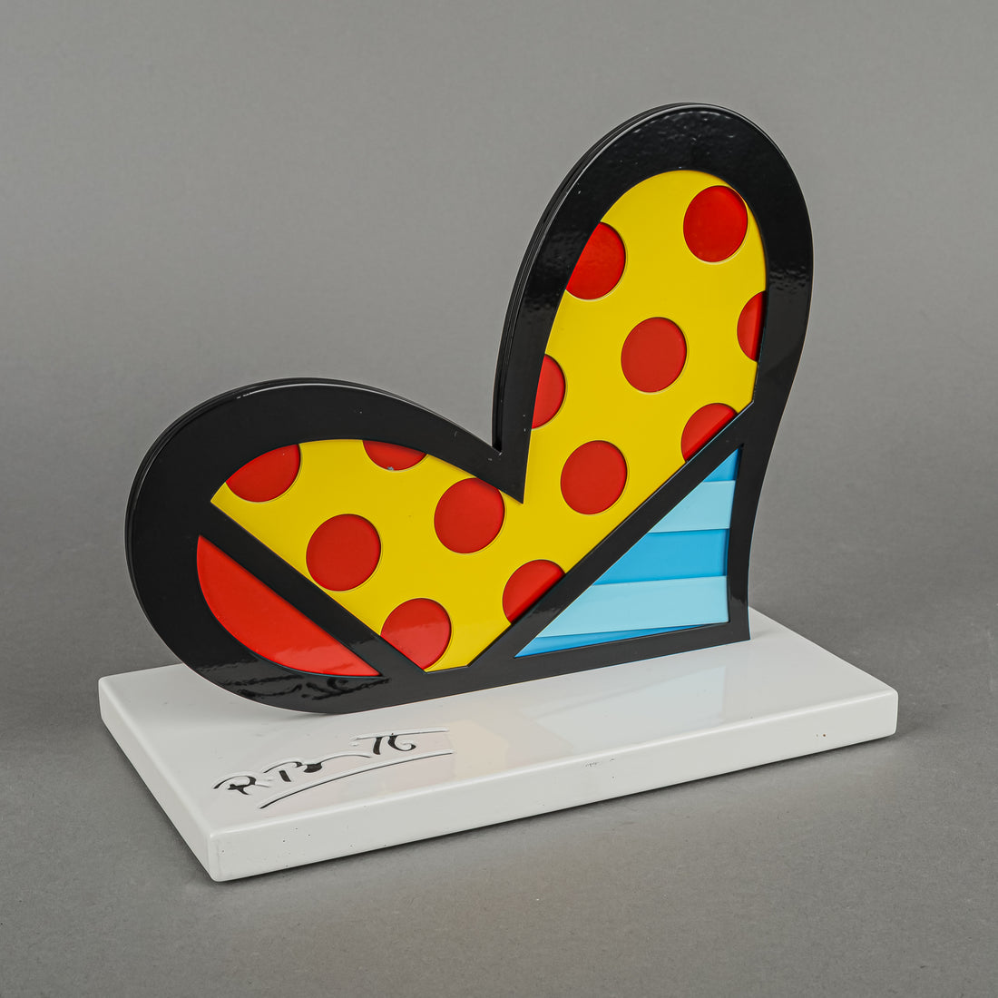 ROMERO BRITTO For You Heart Pop Art Sculpture