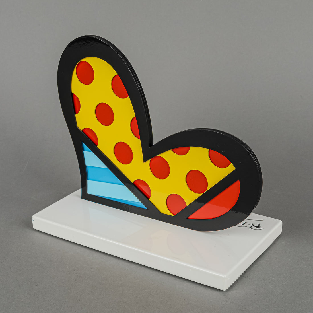 ROMERO BRITTO For You Heart Pop Art Sculpture