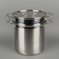 ALL CLAD Simply Strain 16-Quart Stainless Steel Multipot With Inserts 4 Pieces