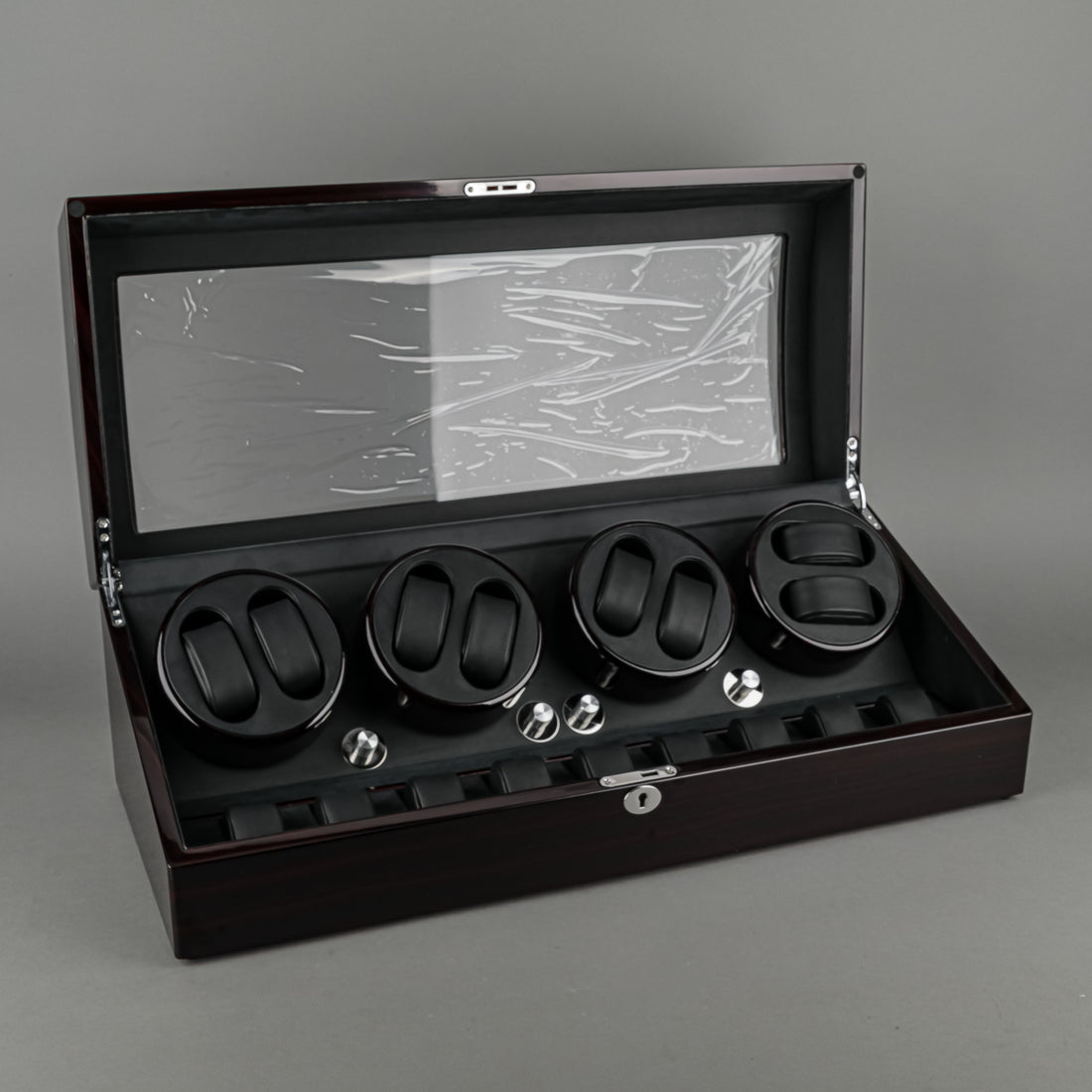 DUKWIN Lacquered Wood Watch Winder - 8 Slot
