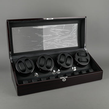 DUKWIN Lacquered Wood Watch Winder - 8 Slot