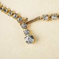 Juliana Style Rhinestone Faceted Bead Collarette Necklace