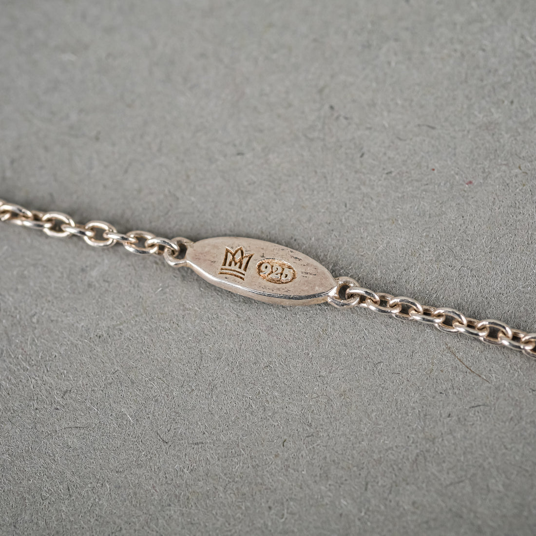 METALSMITHS Sterling White Grey Pearl Station Necklace