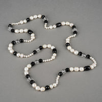 Onyx Pearl Quartz Necklace