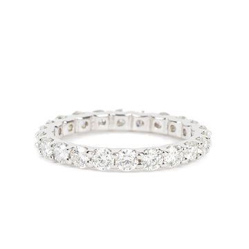 Sterling Moissonite Eternity Band