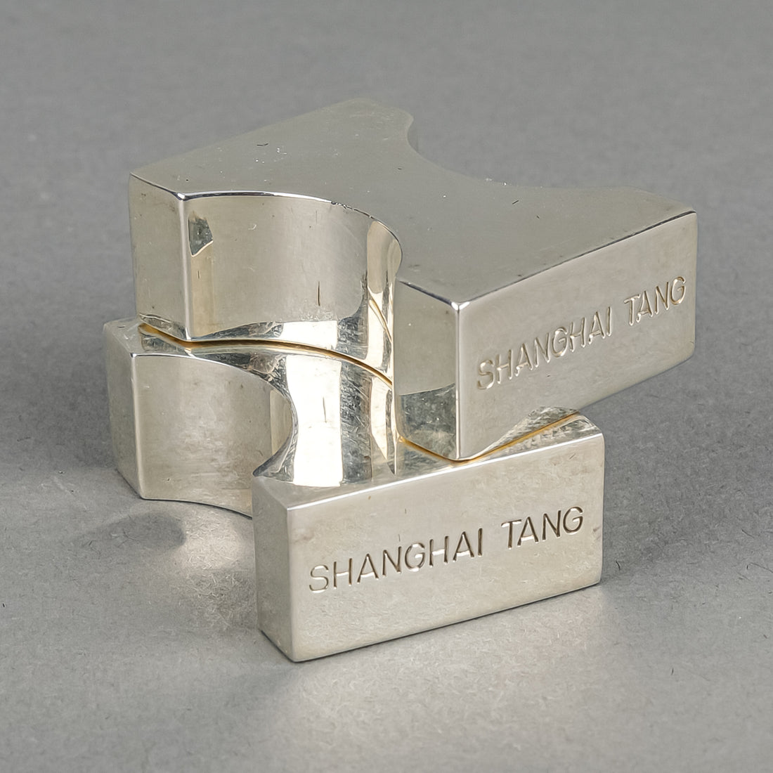 SHANGHAI TANG Silver Plate Chopstick Set