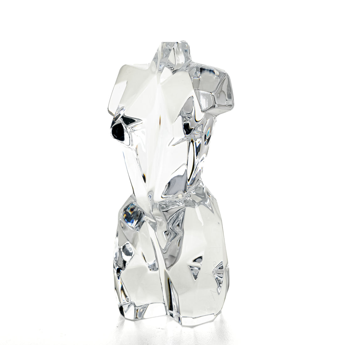 DAUM FRANCE Athena Crystal Female Torso Figurine