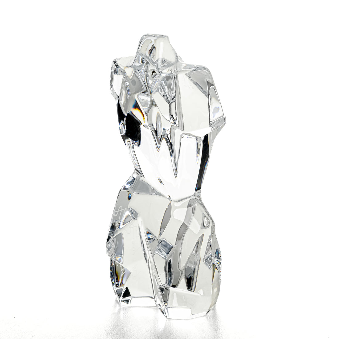 DAUM FRANCE Athena Crystal Female Torso Figurine
