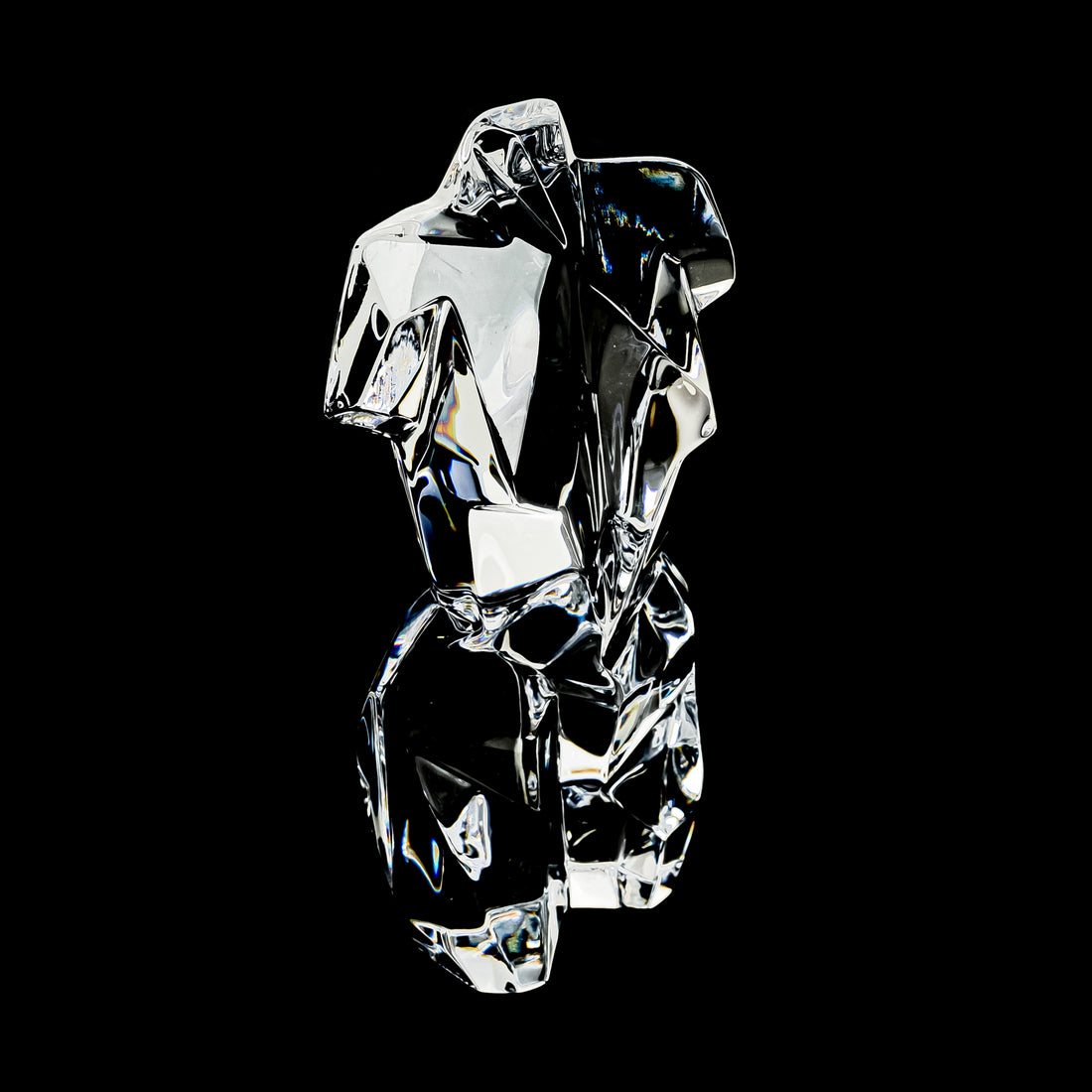 DAUM FRANCE Athena Crystal Female Torso Figurine