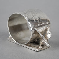 MERIDEN Silverplate Figural Napkin Ring 146 Two Birds