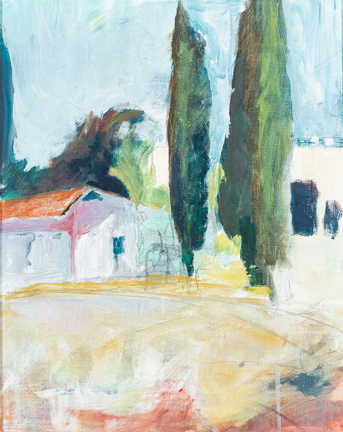 Jack Pillemer (Israeli-Canadian 1955) Landscape With Buildings