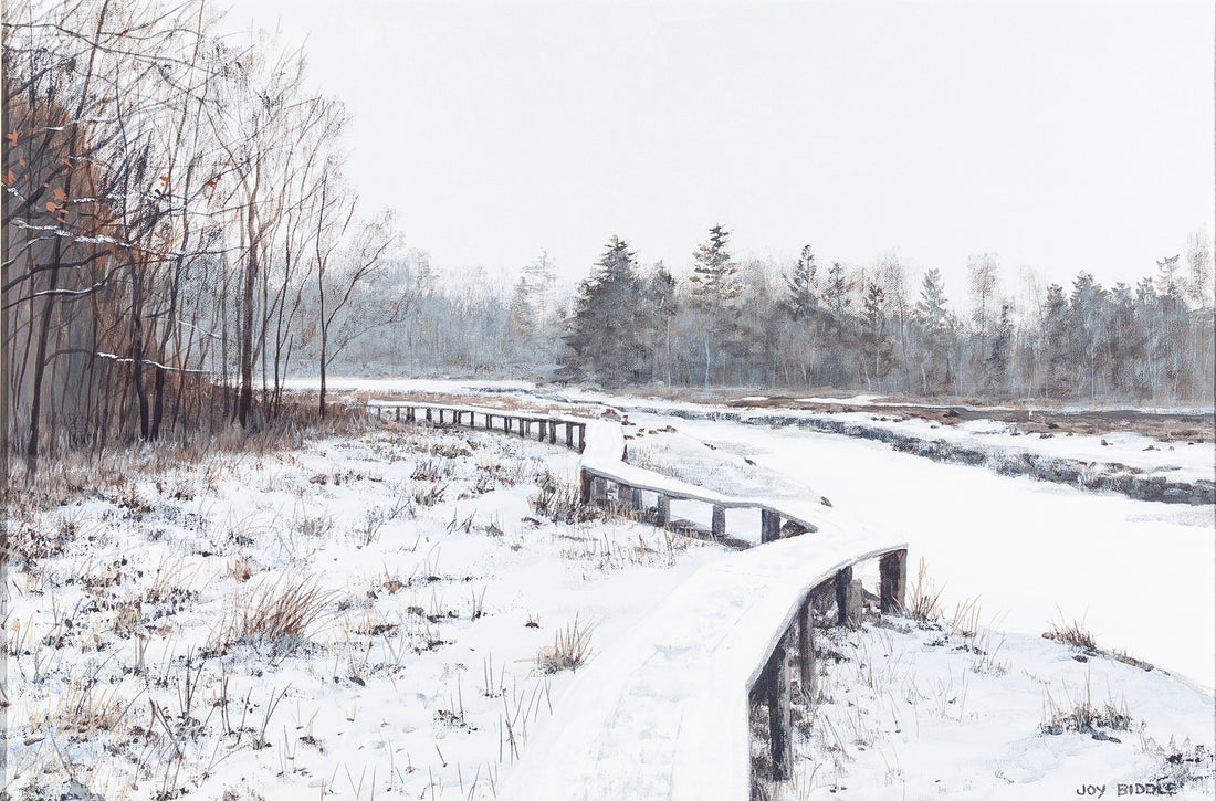 Joy Biddle (American 1928-2007) "Marsh Walk"