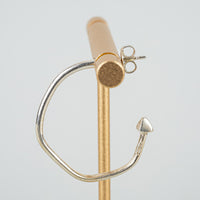 DANIELLA  DRAPER Sterling Open Hoop Arrow Earrings