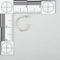 DANIELLA  DRAPER Sterling Open Hoop Arrow Earrings
