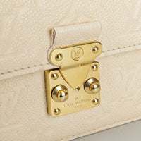 LOUIS VUITTON Cream "Metis" Wallet on Chain Handbag