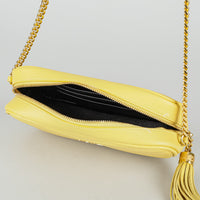 YVES SAINT LAURENT Yellow "Lou" Camera Crossbody Handbag