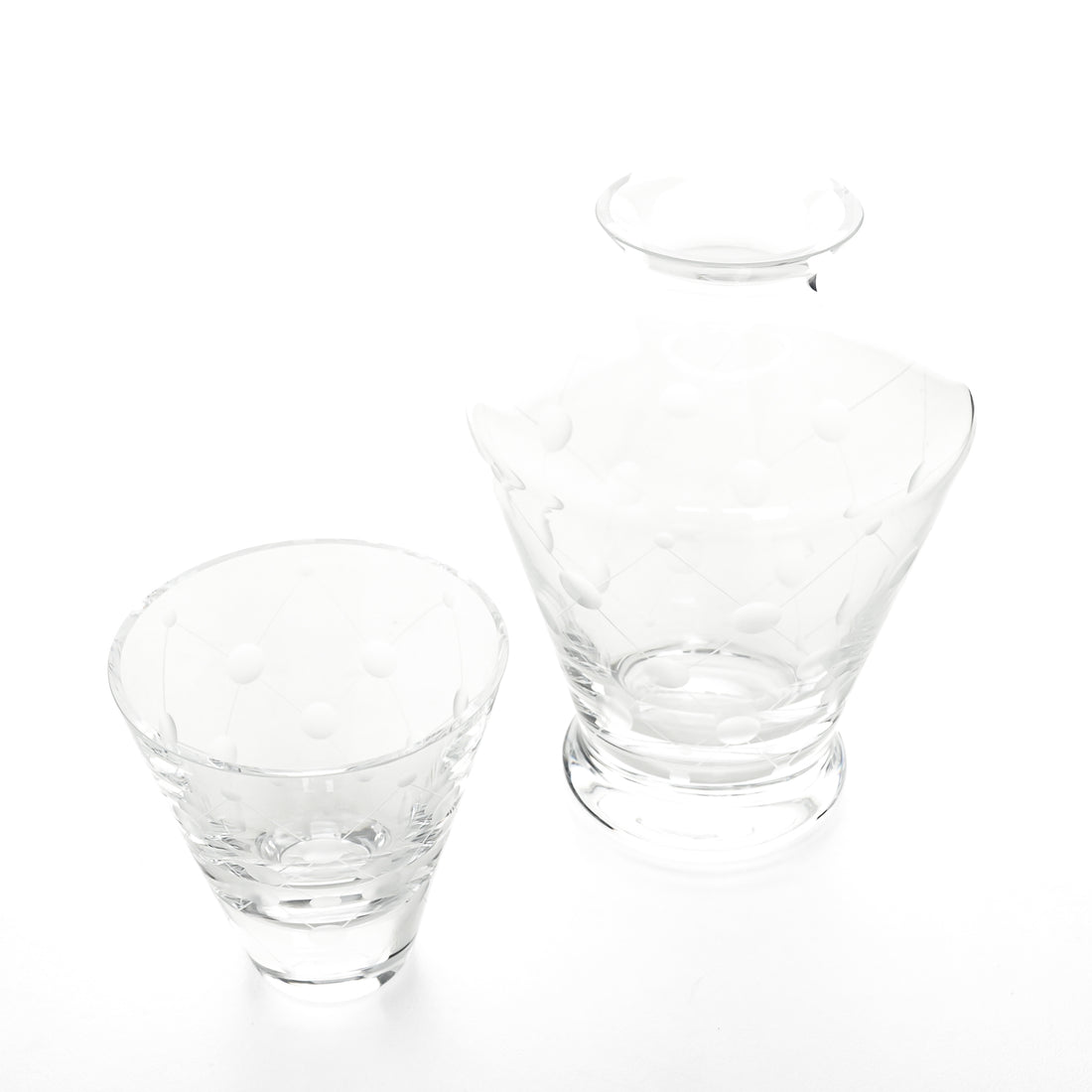 ARTEL Harlequin Crystal Nite Set  Two-Piece Carafe And Tumbler
