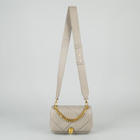 BVLGARI Grey "Serpenti Cabochon" Crossbody Handbag