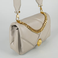 BVLGARI Grey "Serpenti Cabochon" Crossbody Handbag