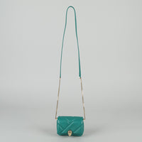 BVLGARI Green "Serpenti Cabochon" Micro Handbag