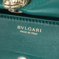 BVLGARI Green "Serpenti Cabochon" Micro Handbag