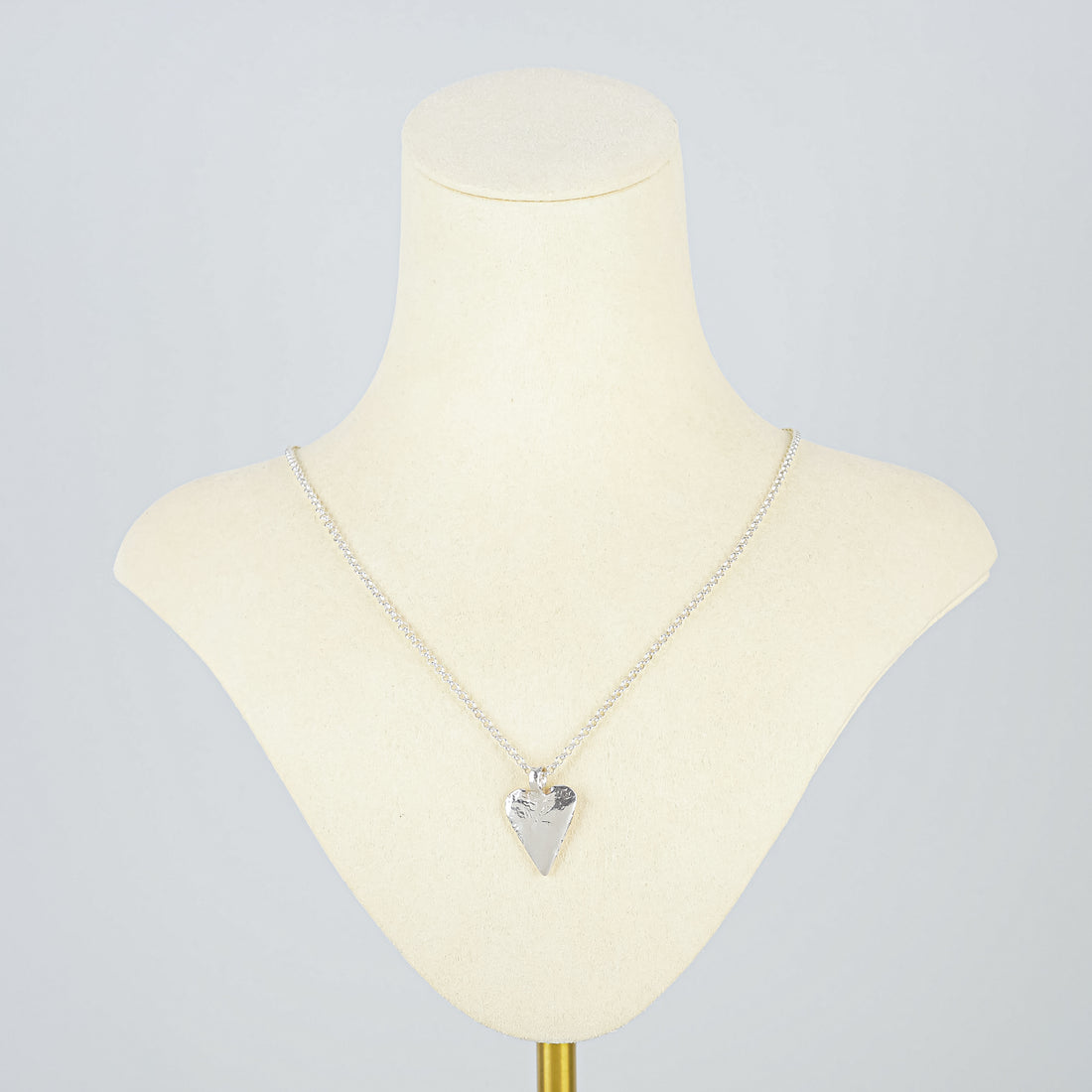 DANIELLA  DRAPER Sterling Chain Heart Pendant Necklace