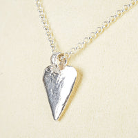 DANIELLA  DRAPER Sterling Chain Heart Pendant Necklace