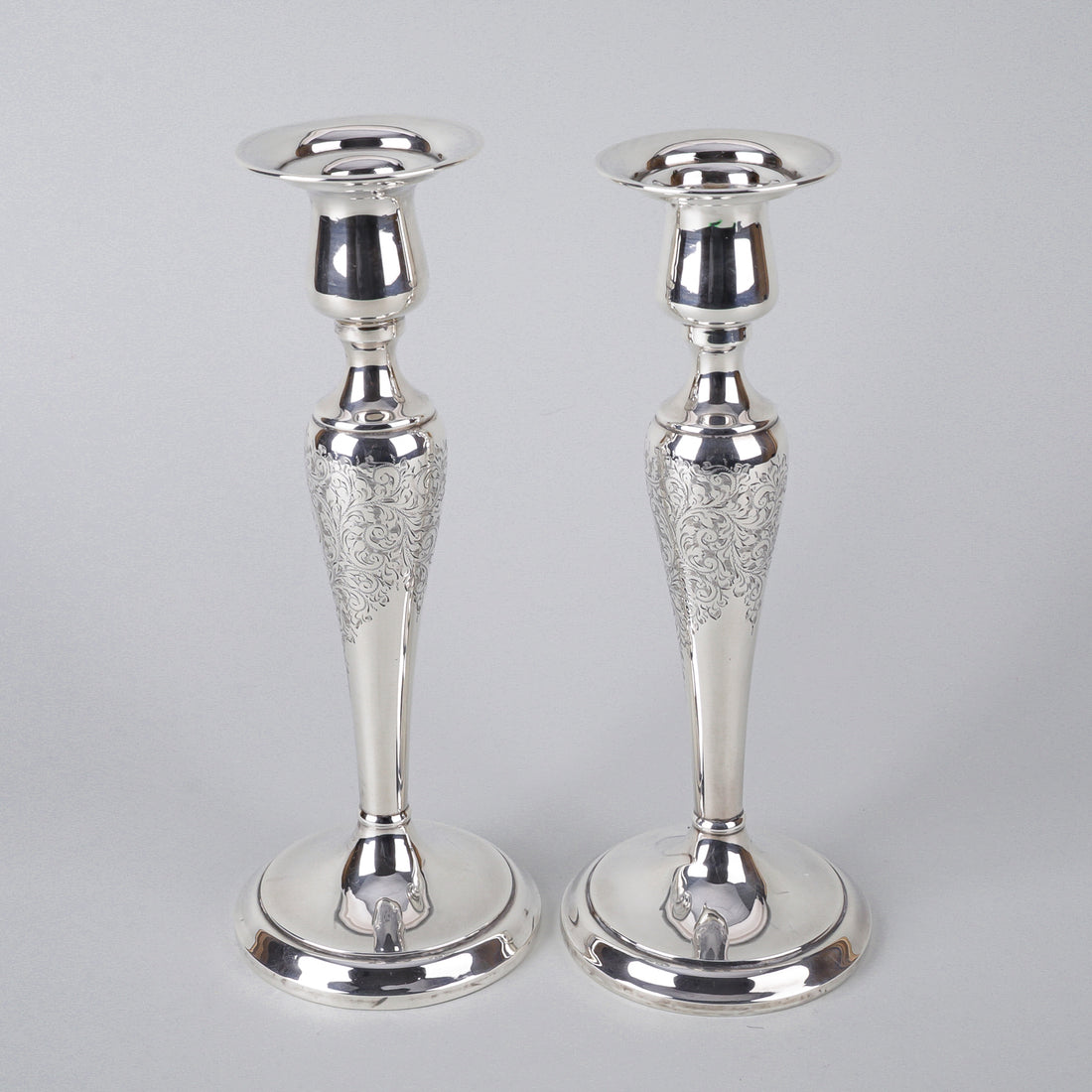 CHARLES S GREEN & CO Sterling Candlesticks Set of 2