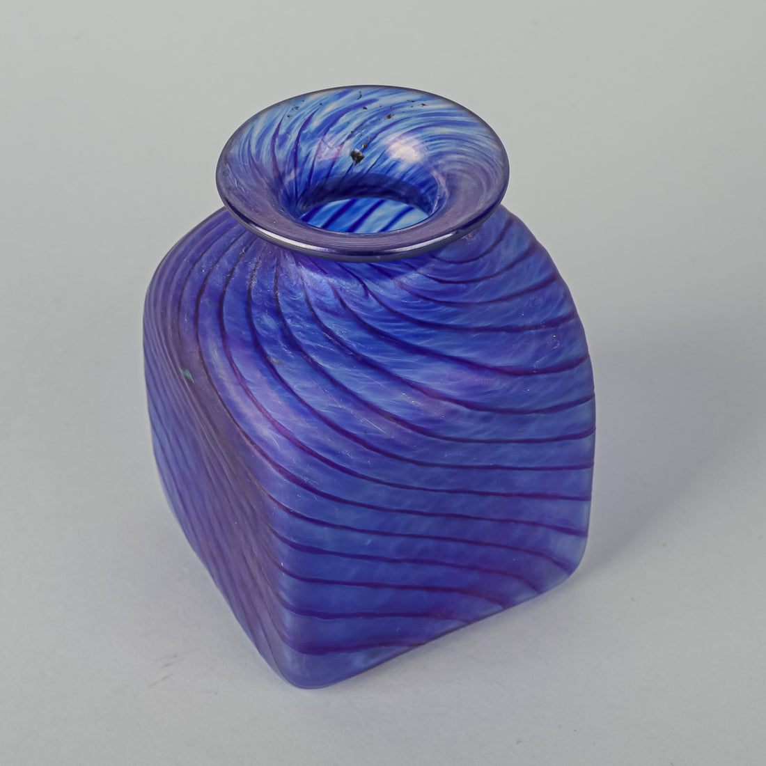 ROBERT HELD ART GLASS Iridescent Square Vase