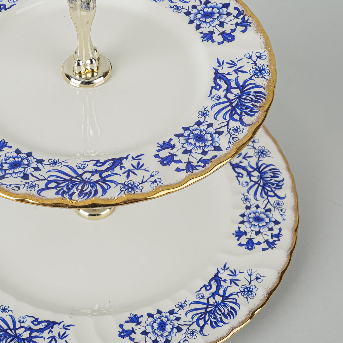 H AYNSLEY & CO Ironstone 2 Tiered Stand