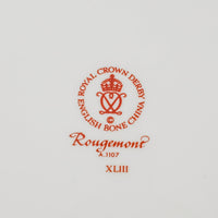 ROYAL CROWN DERBY Rougemont A1107 Dinner Plates Set of 8