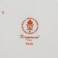 ROYAL CROWN DERBY Rougemont A1107 Bread & Butter Plates Set of 8