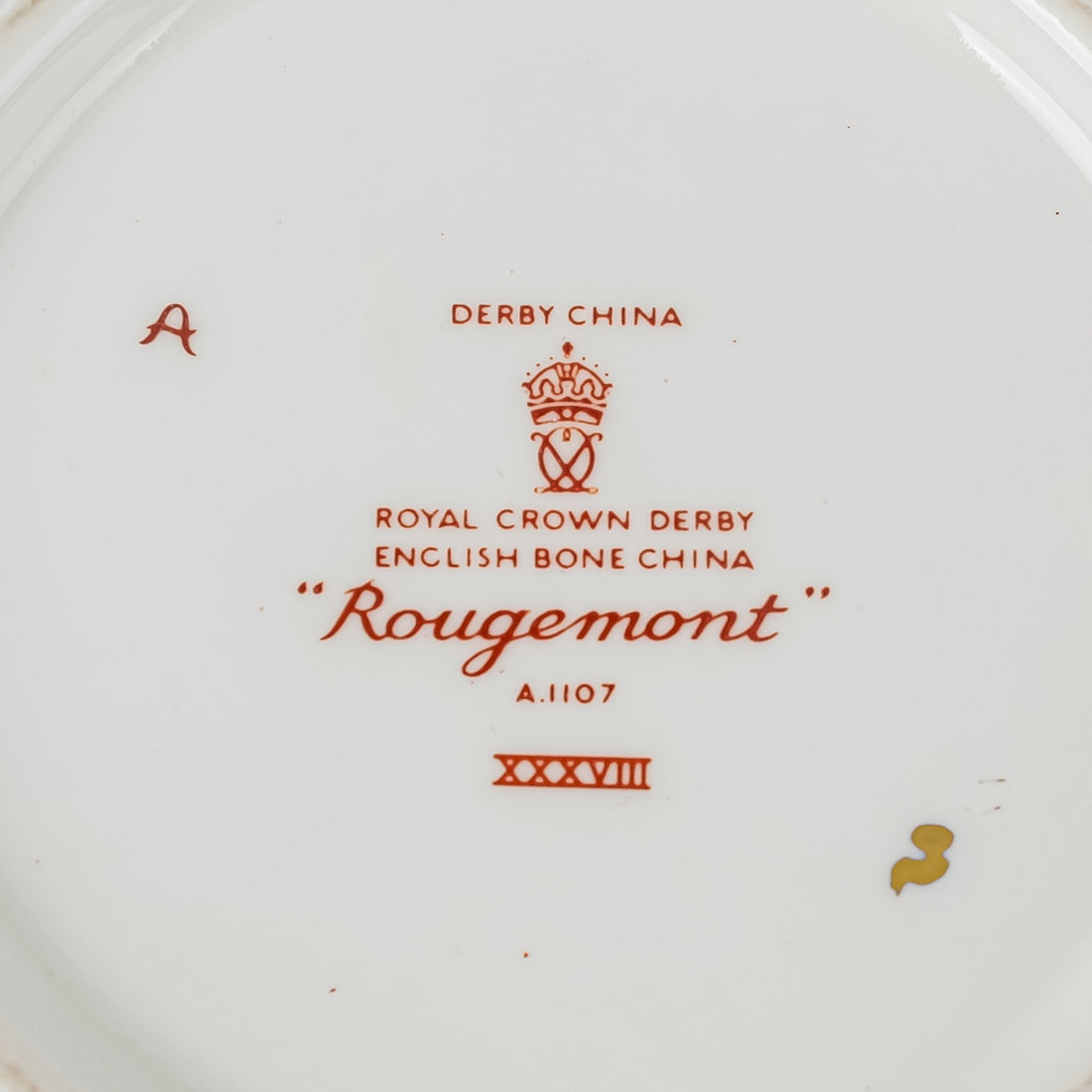 ROYAL CROWN DERBY Rougemont A1107 Teapot w/Lid